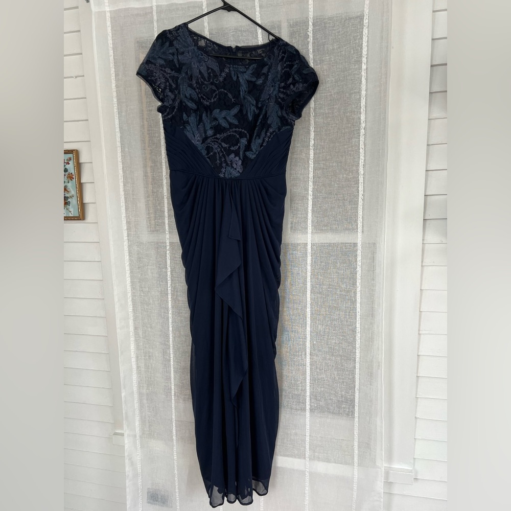 Navy Adrianna Papell Maxi Dress